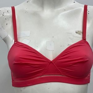 ERES Paris, 34B vibrant pink bra no underwire no padding super comfy fabric.